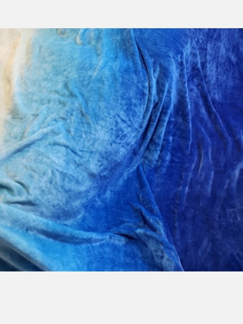 HUGE Blue White Ombre Blanket